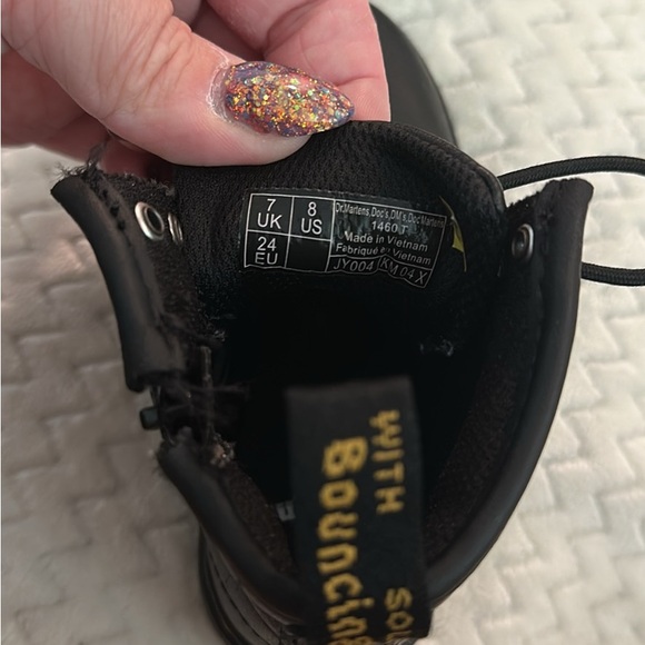 Dr. Martens Black Leather Lace-Up Boots - Picture 4 of 4